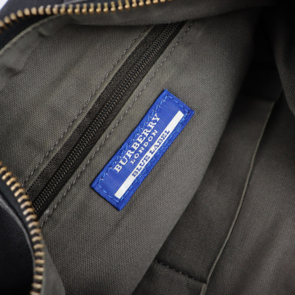 BURBERRY BLUE LABEL Burberry blue label shoulder bag canvas leather black sem... - Picture 10 of 10